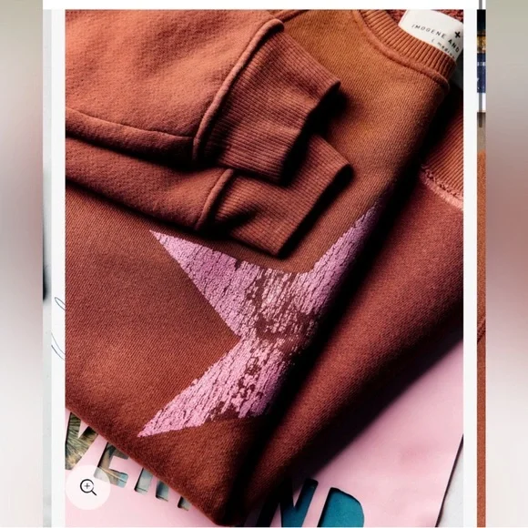 Imogene + Willie the "star" old school crew sweatshirt M - Picture 2 of 9